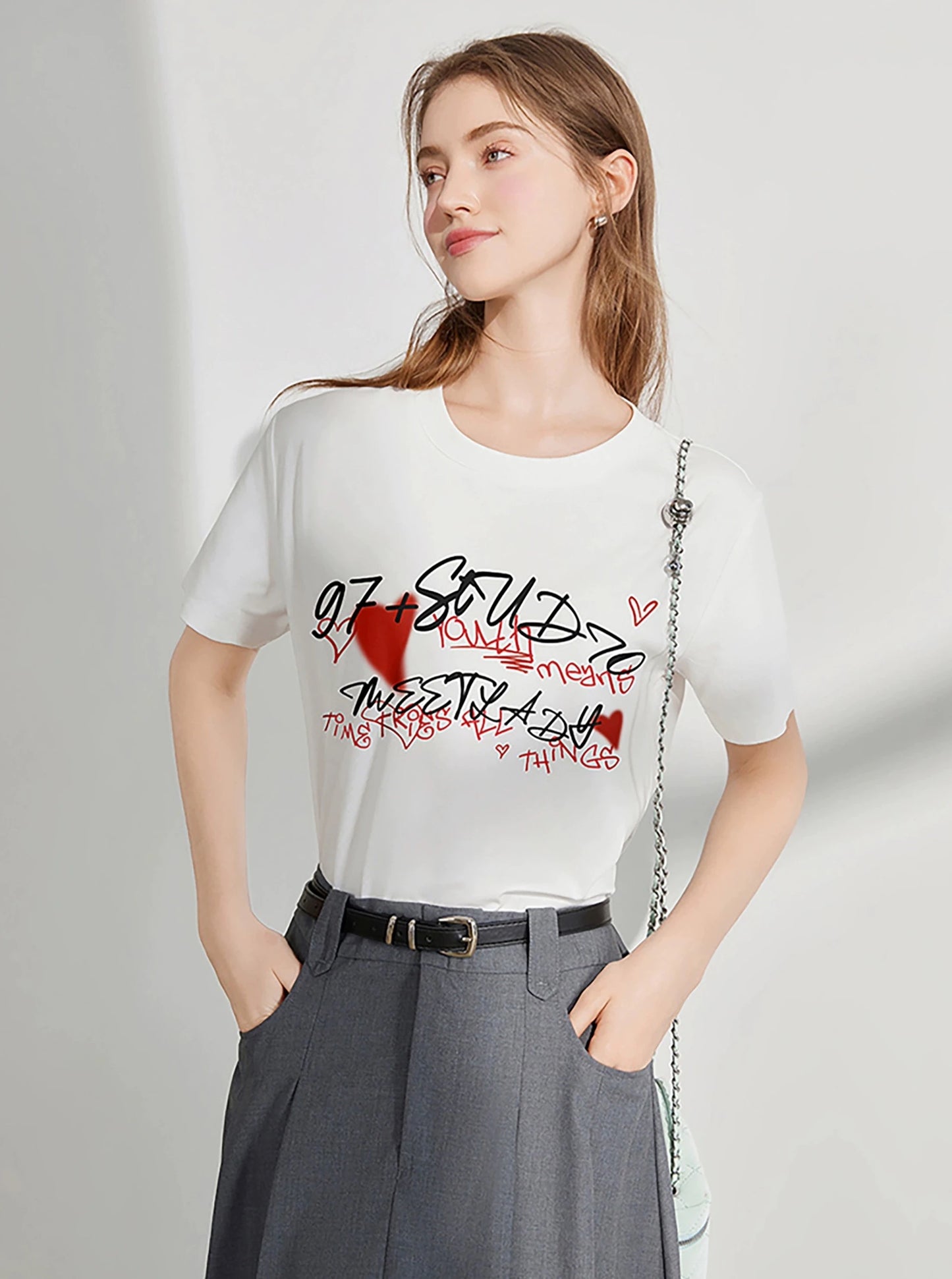 Short Sleeve Letter Print T-Shirt