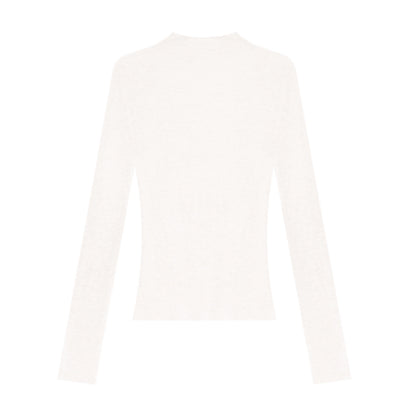Wool-Blend Turtleneck Top