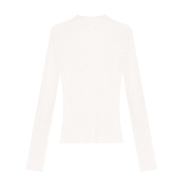 Wool-Blend Turtleneck Top