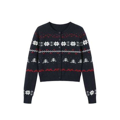 Fair Isle Crew Cardigan