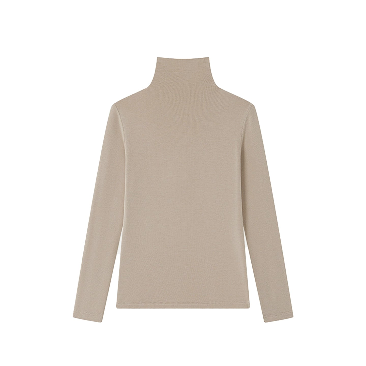 Tencel Wool Seamless Turtleneck Sweater