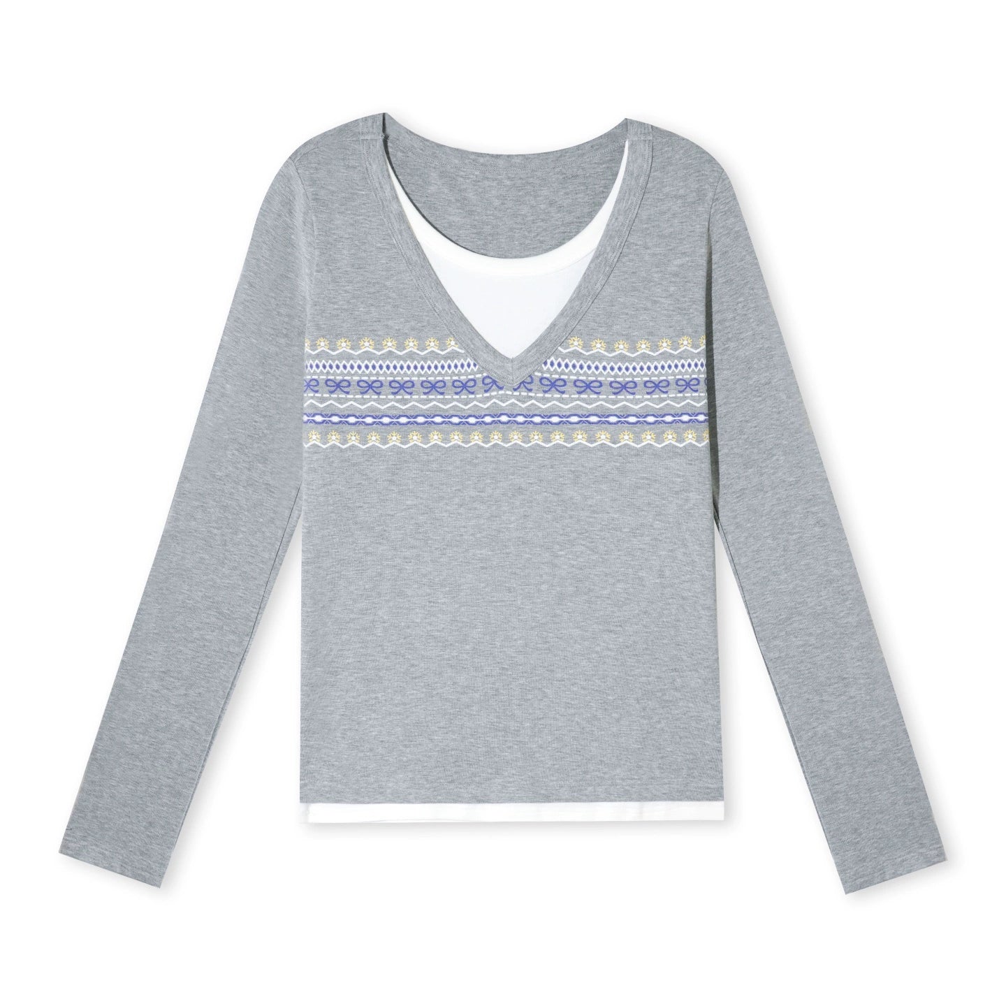 Fair Isle Two-Piece Top