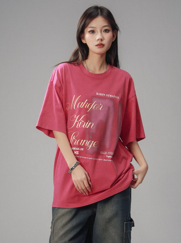 Loose Round Neck Short Sleeve T-shirt
