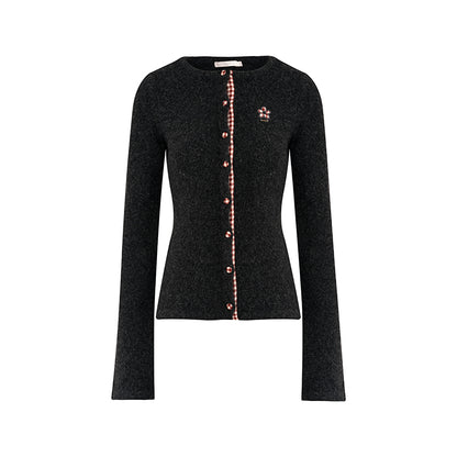 Vintage Checkered Cardigan