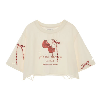 Cherry Bow Tee