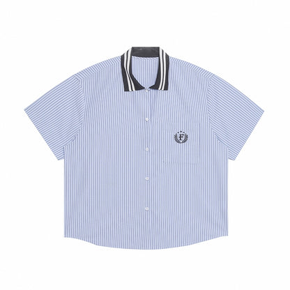 Retro College Striped Shirt