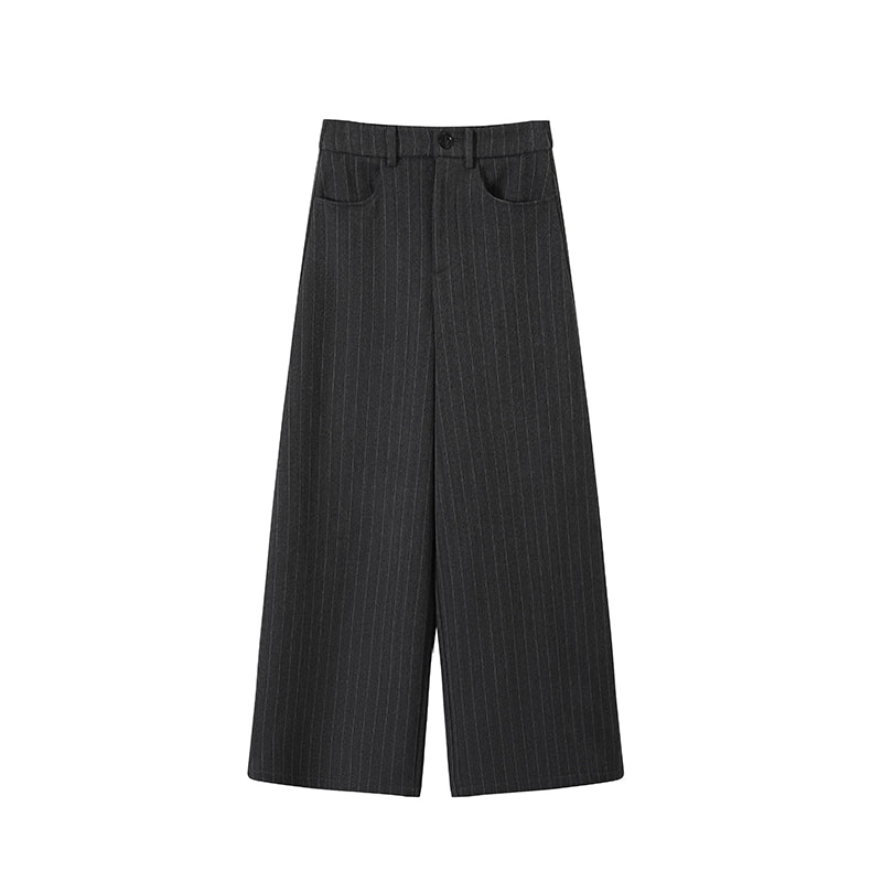 Fur Collar Thickened Woolen Coat Set-Up