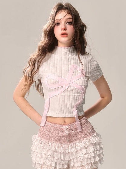 Sweet Doll Knit Crop Top