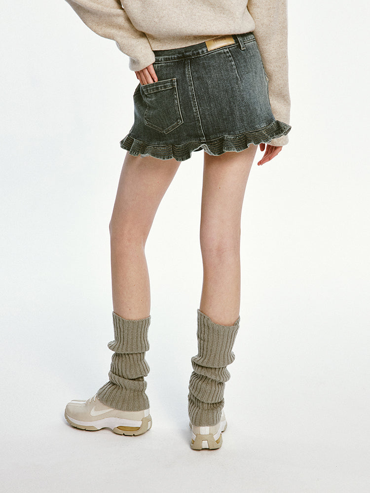 Wasteland Blue Denim Mini Skirt