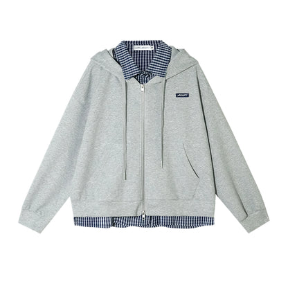 Asymmetrical Denim Jacket Skirt Set-Up