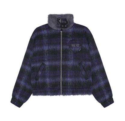 Plaid Woolen Winter Coat
