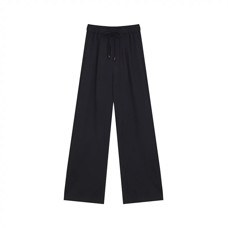 Drape Straight Leg Casual Pants