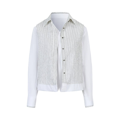 Deconstruct Striped Shirt