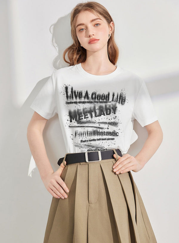 New Letter Print Top