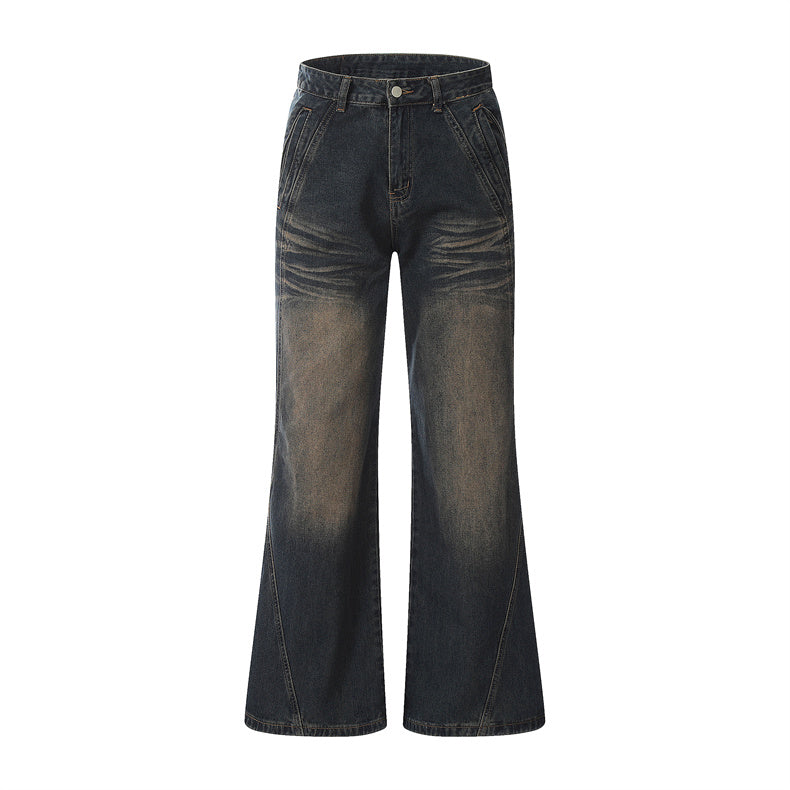 Distressed Hip Hop Denim-Hose