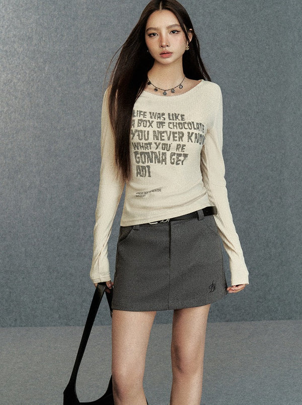 original print graffiti T-shirt