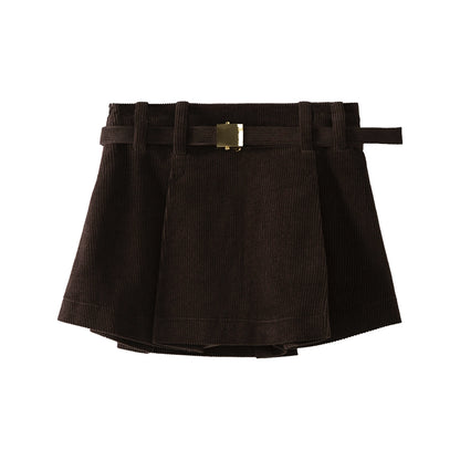 Hot Corduroy High-Waisted Mini Skirt