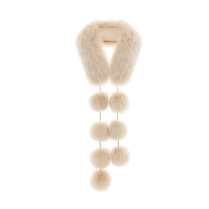 Real Fox Fur Collar Scarf