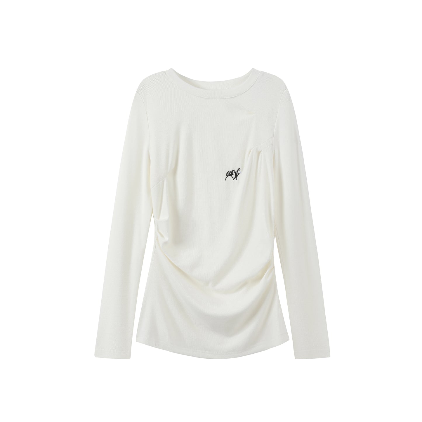 실버 버튼 플러터 스웨터 탑 셋업