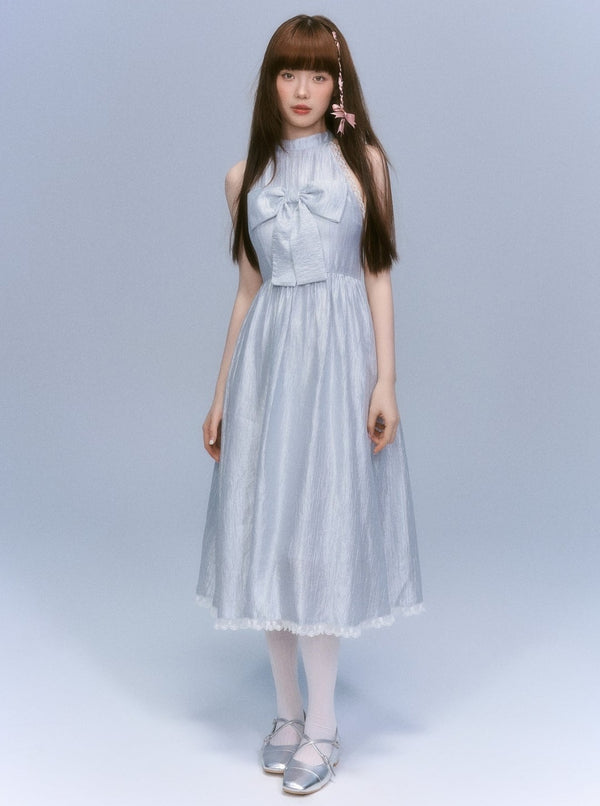 Evokes Sweet Dreams Blue Pearlescent Dress