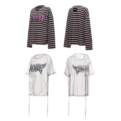 Striped Two Piece T-Shirt Set