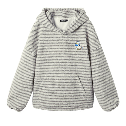 Imitation Cashmere Hooded Top