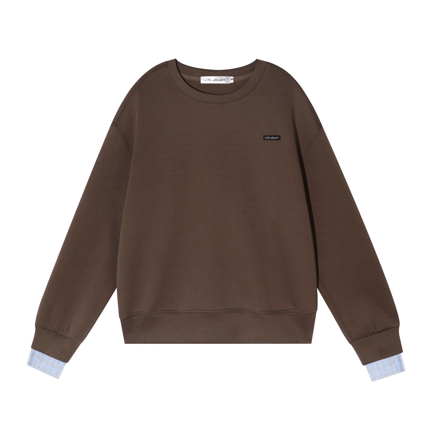 Plaid Patchwork Knit Sweater Set-Up