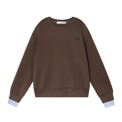 Plaid Patchwork Knit Sweater Set-Up