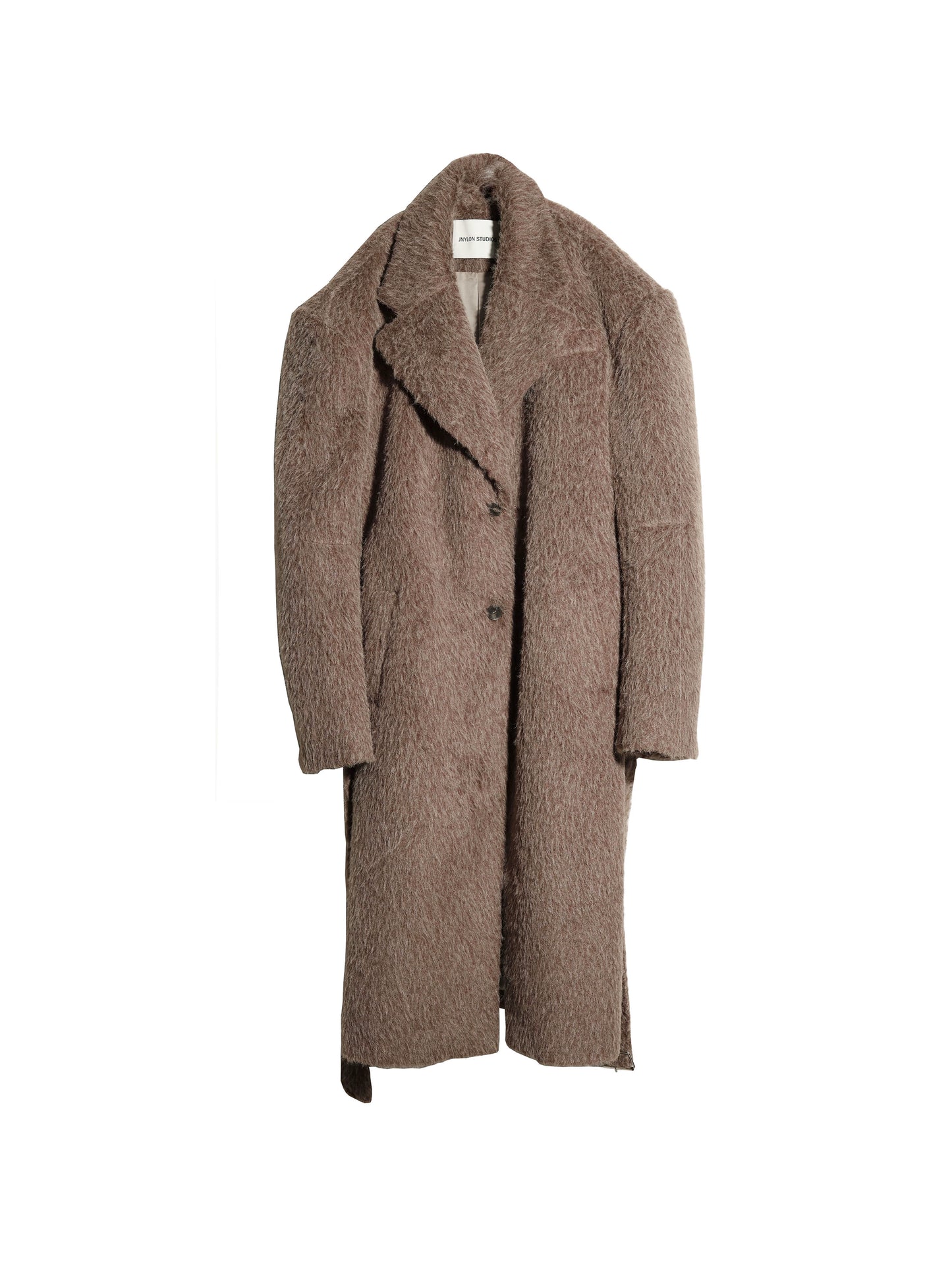 Genderless Handsome Long Silhouette Tweed Coat