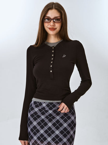 American Retro Henry Collar Split Top