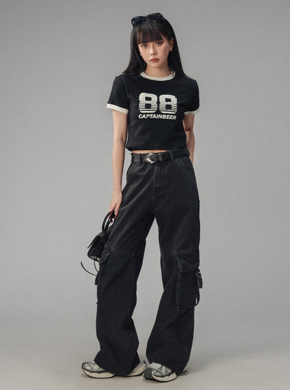 Slim Fit Babes Crop Top