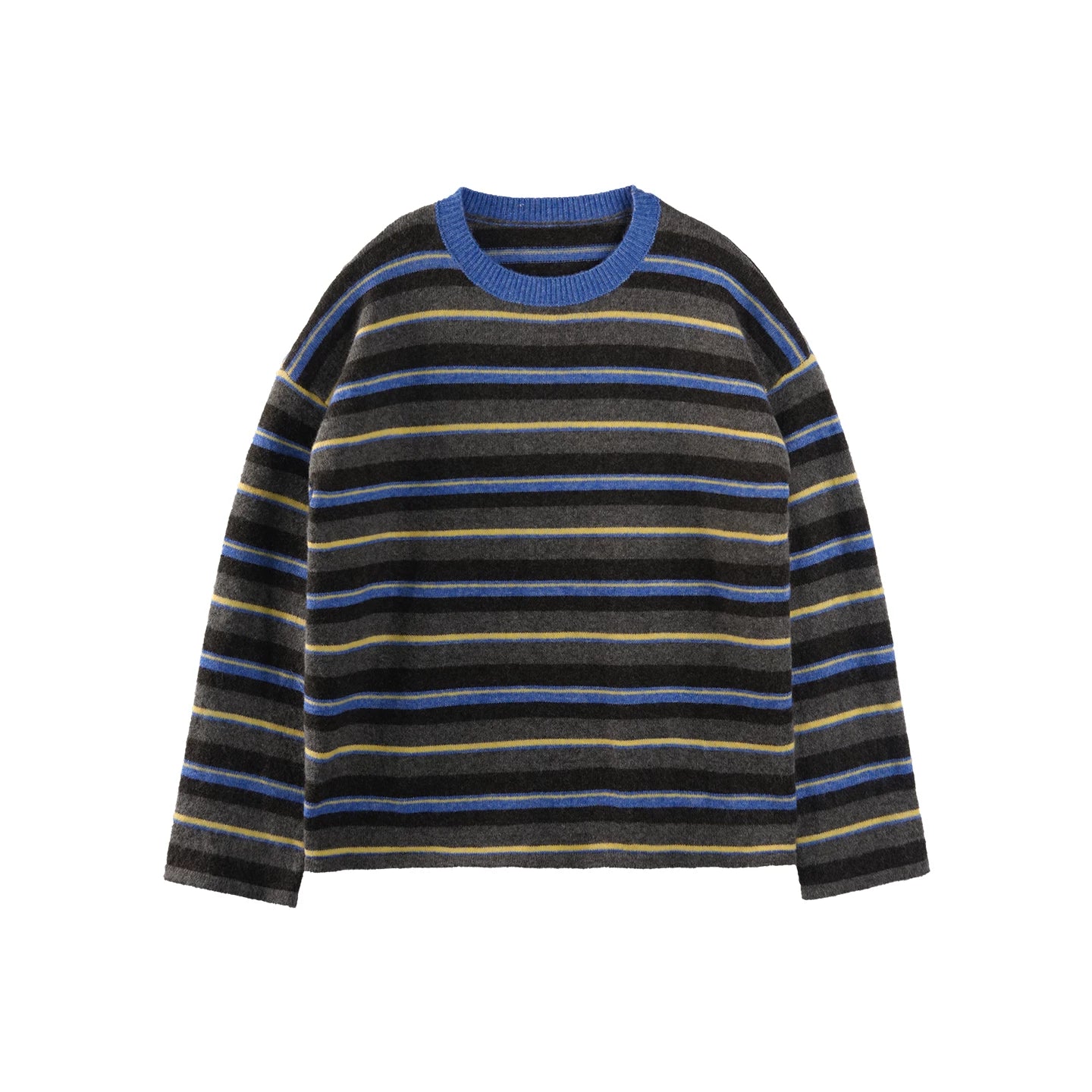 Color-Blocked Wool Knit Sweater Set-Up