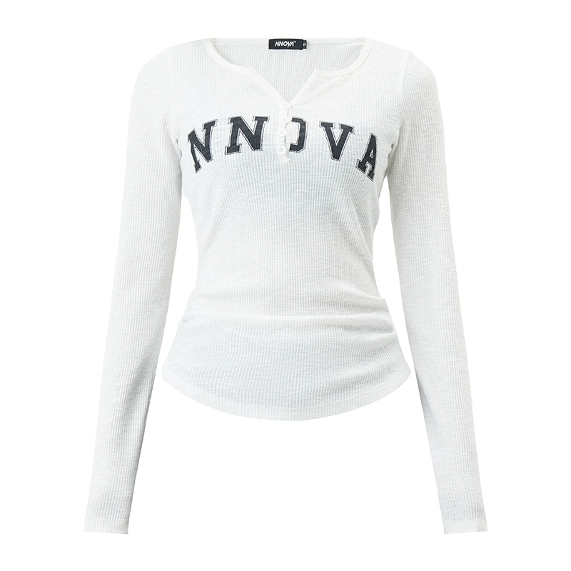 American long-sleeved top