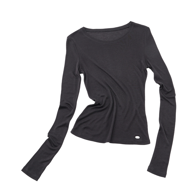Soft Wool Blend Long-Sleeved Inner Top