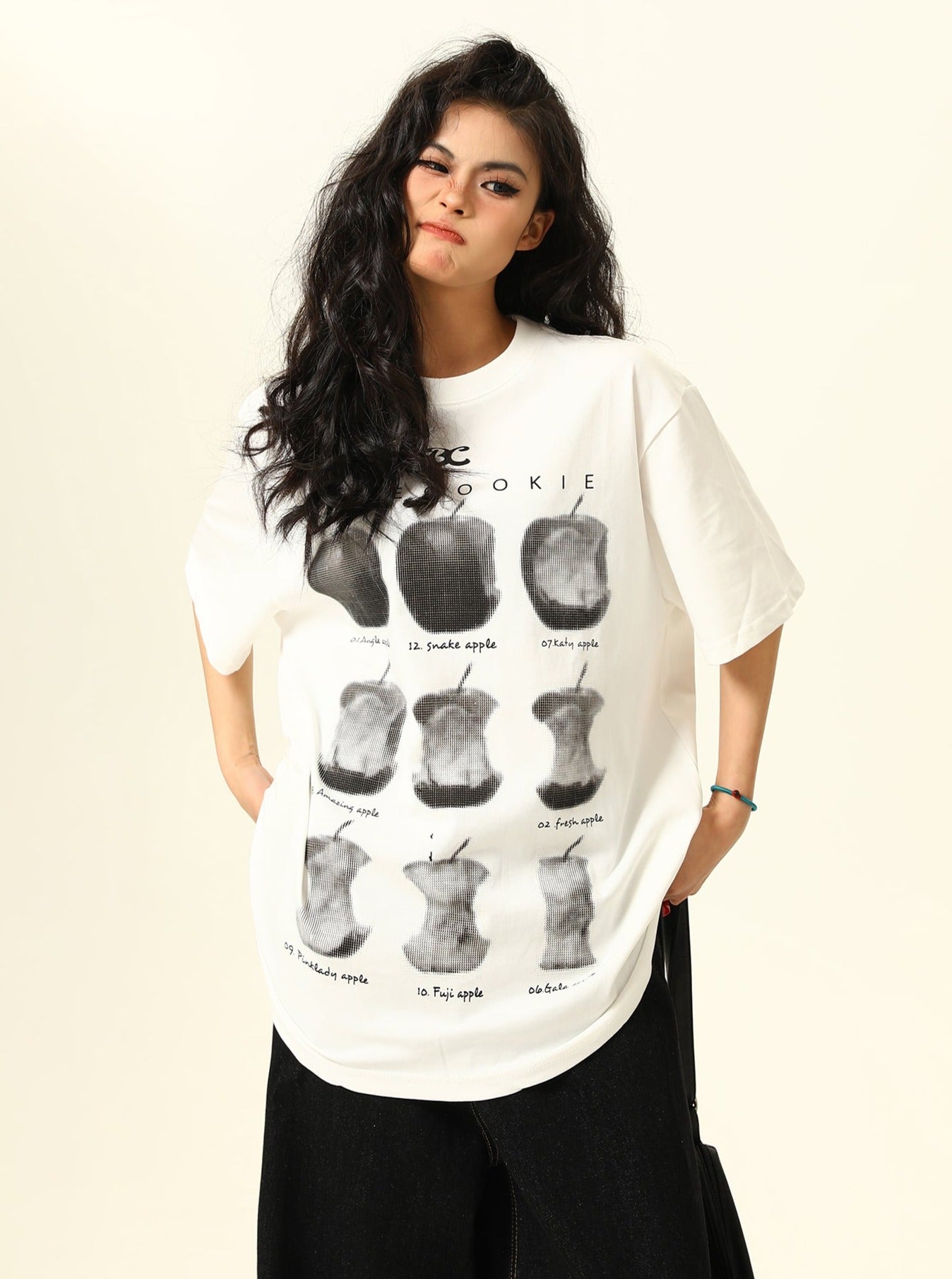 Vintage Versatile Print Short Sleeve T-Shirt