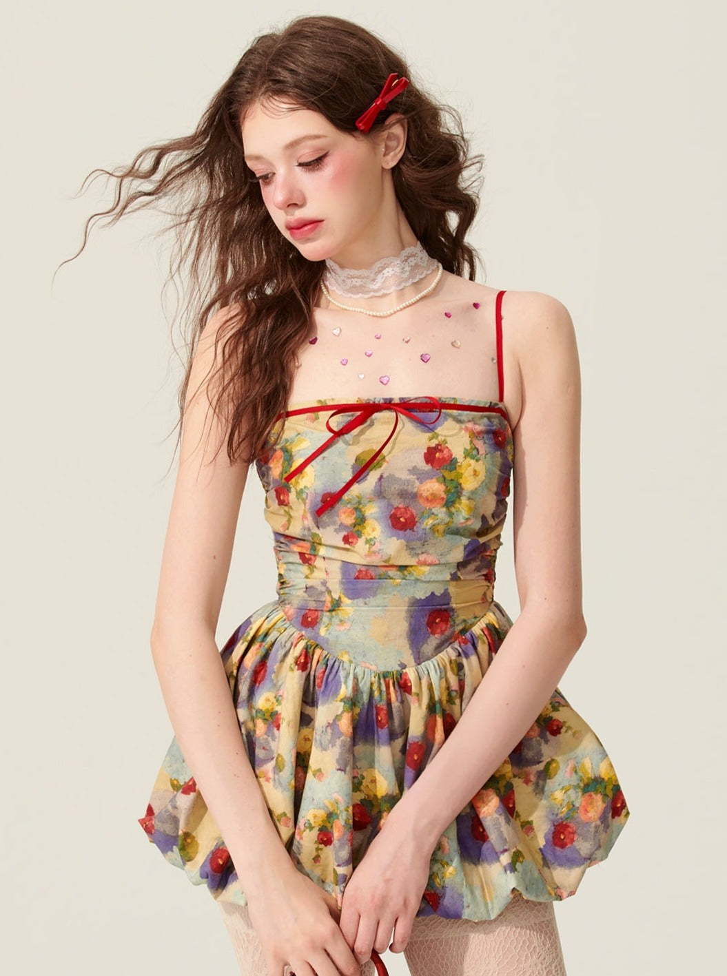 Weniger auch Auge Frühling malerische Ölgemälde Kleid Frauen Sommer Design Sinn dünne sundress, A-Linie Tutu Rock kurzen Rock