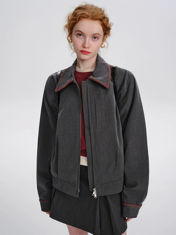 American Lapel Short Jacket