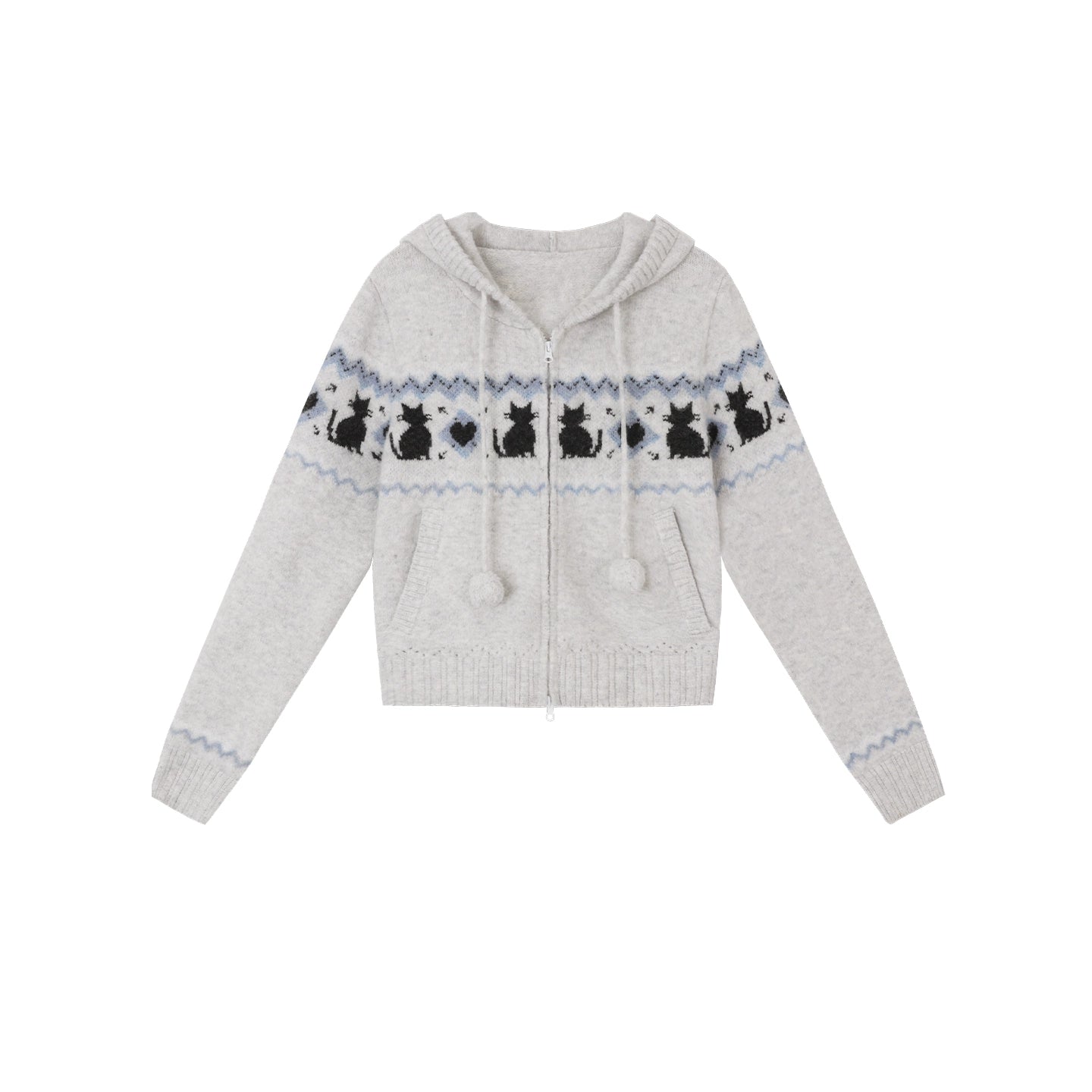 Fair Isle Woolen Skirt Set-Up