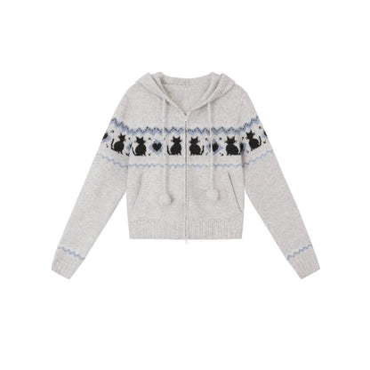 Fair Isle Woolen Skirt Set-Up