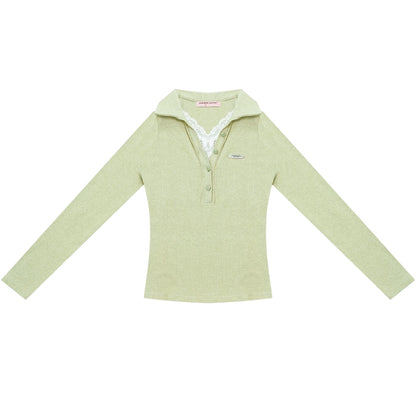 Zizifei Knit Lace Top