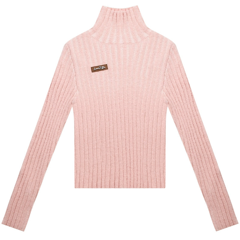 American slim thickened knit sweater