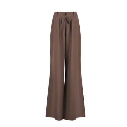 Versatile Tie-Waist Wide-Leg Pants Set-Up