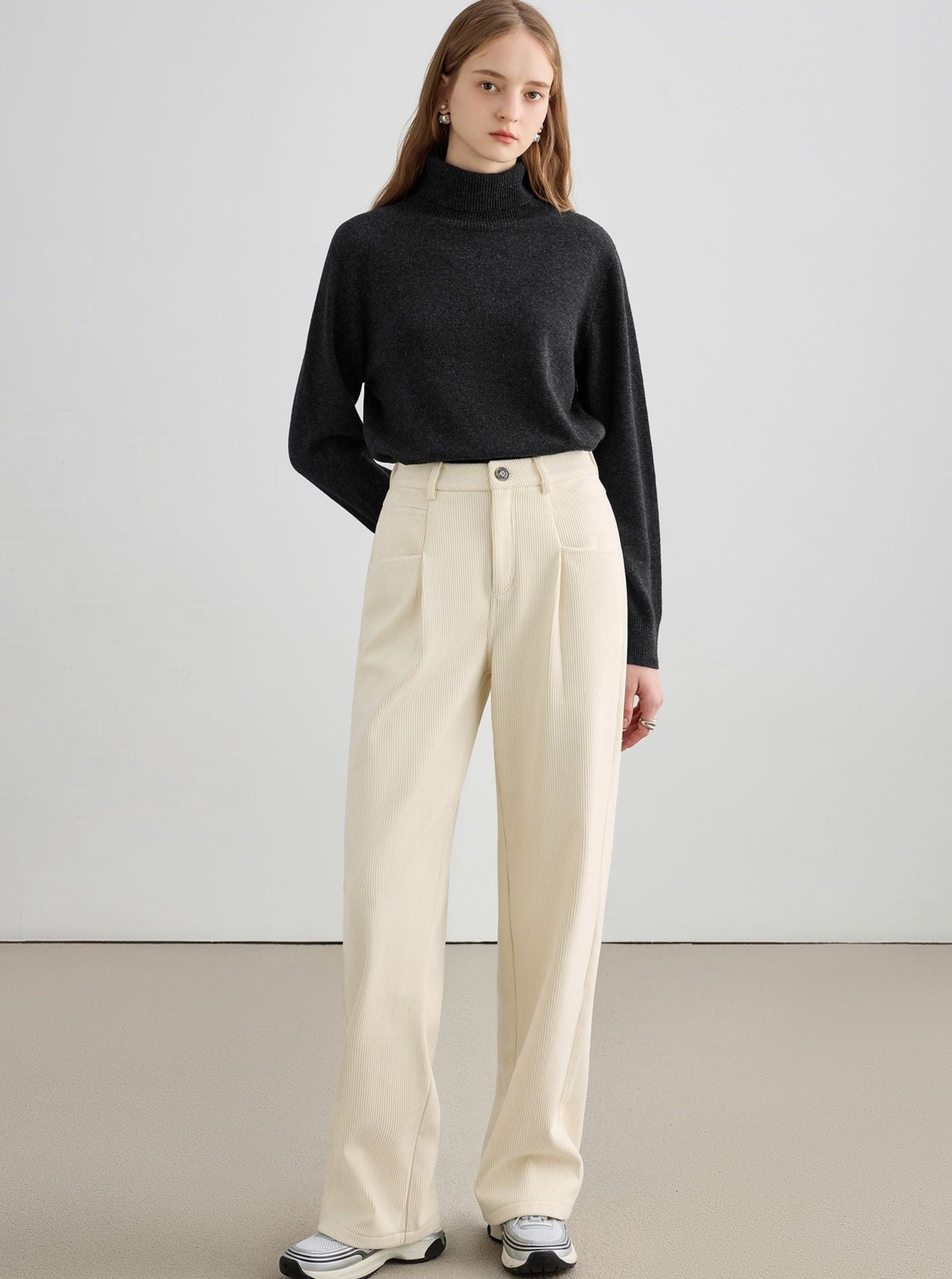 Loose Straight Wide-leg Pants