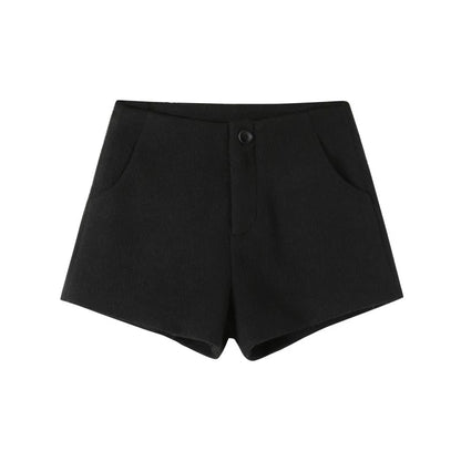 Fur Collar Lace-Up Coat Set-Up