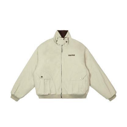 Retro LambsWool Padded Cotton Jacket