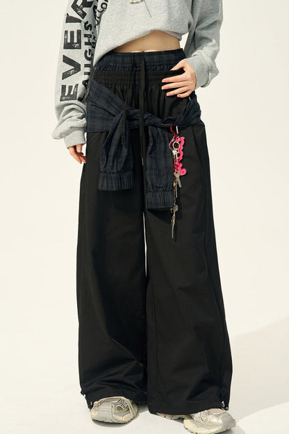 Sassy Double-Waisted Wide-Leg Pants