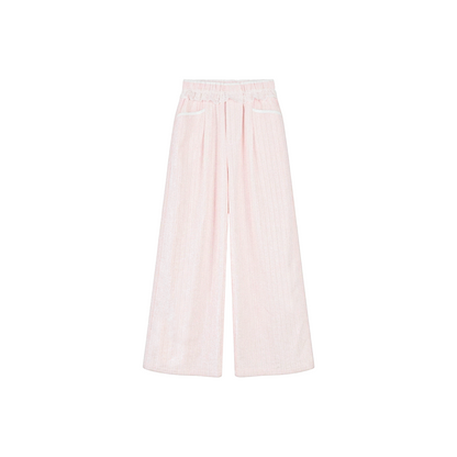 Ribbed Knit Cardigan Pants Set-Up