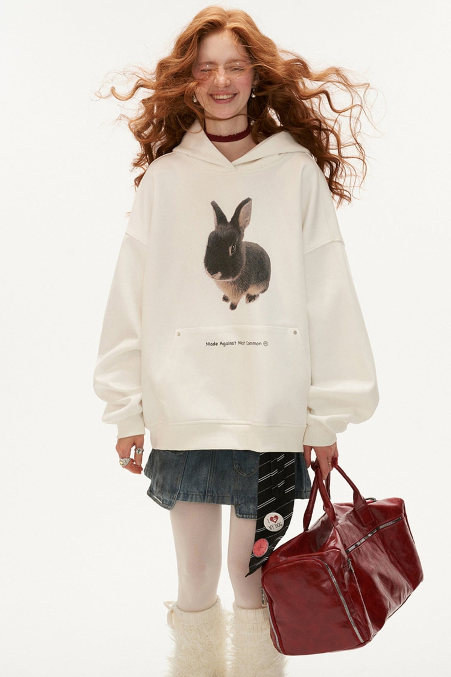 Cute Bunny Hooded Sweatshirt