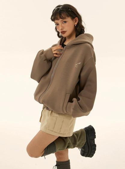 brand sweatshirt jacket