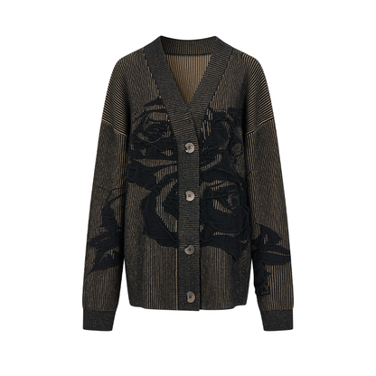 Virtual Illusion Jacquard Cardigan
